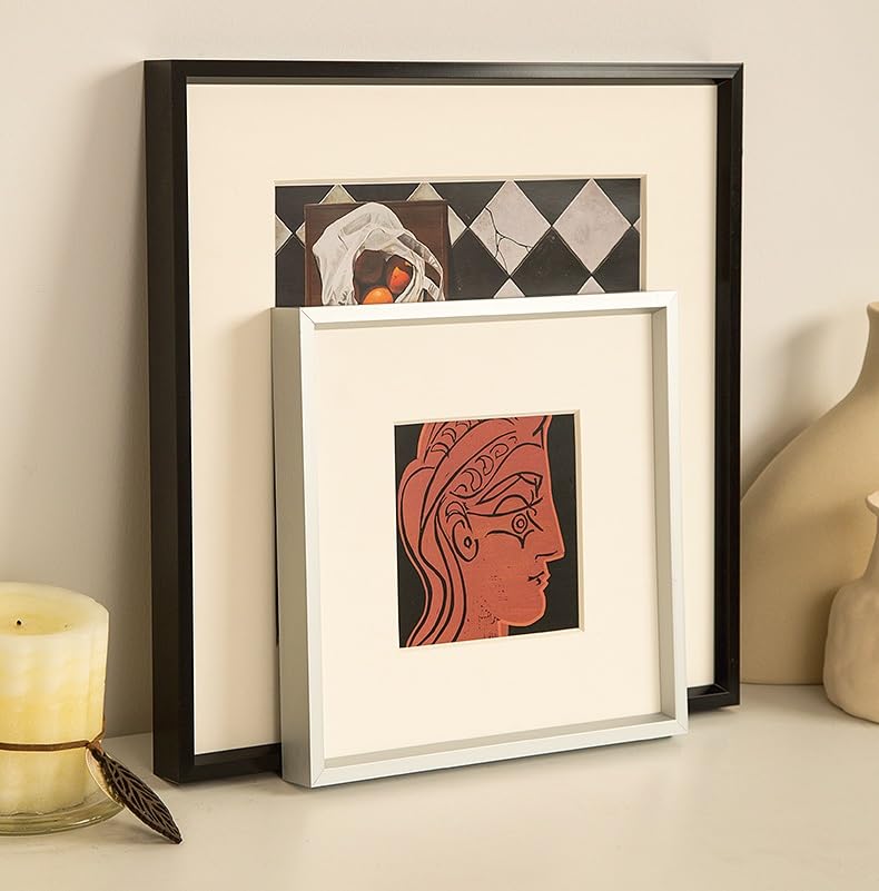 Amazon.co.jp: 正方形の額縁アルミニウム合金の写真フレーム家族の写真